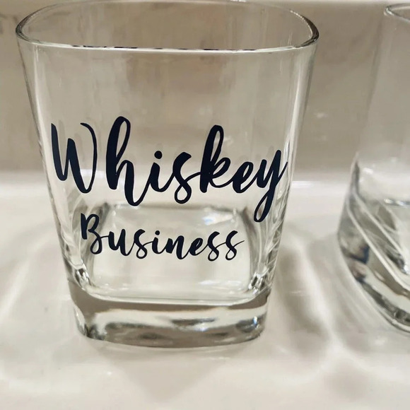 Lowball Whiskey Business Glasses, Set of 2, 10.5 oz. - Picture 2 of 6